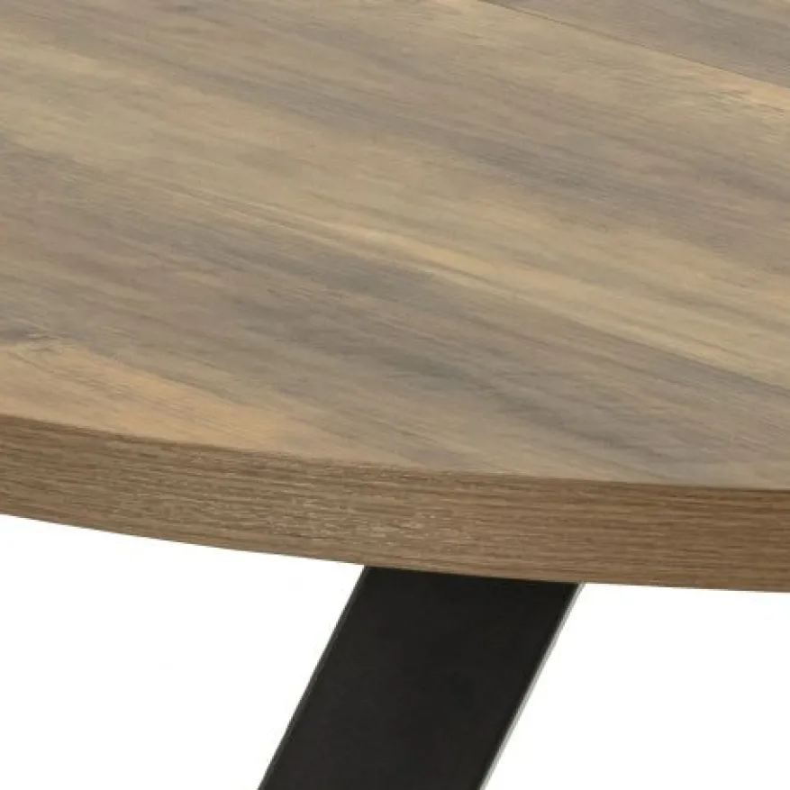Uitschuifbare Eettafel Soren Bruin - 120/210x120 cm