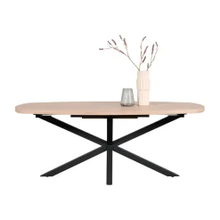 Uitschuifbare Eettafel Vieuw Old Oak - 200/257x102