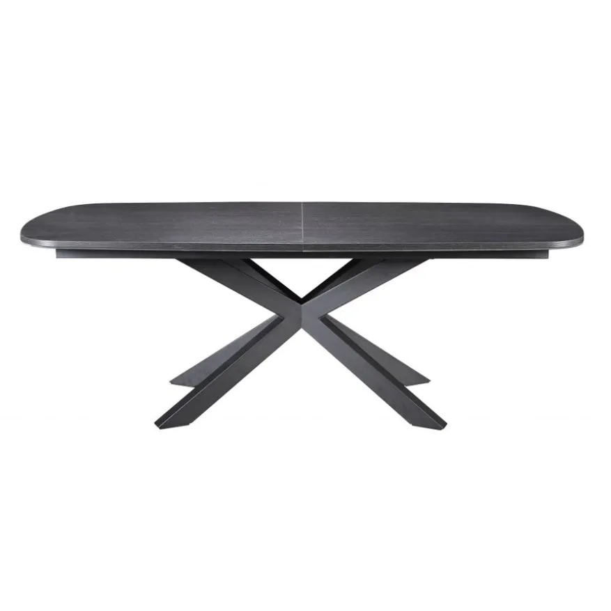 Uitschuifbare Eettafel Zwanenburg Zwart - 220/280x100