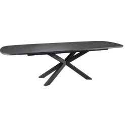 Uitschuifbare Eettafel Zwanenburg Zwart - 220/280x100