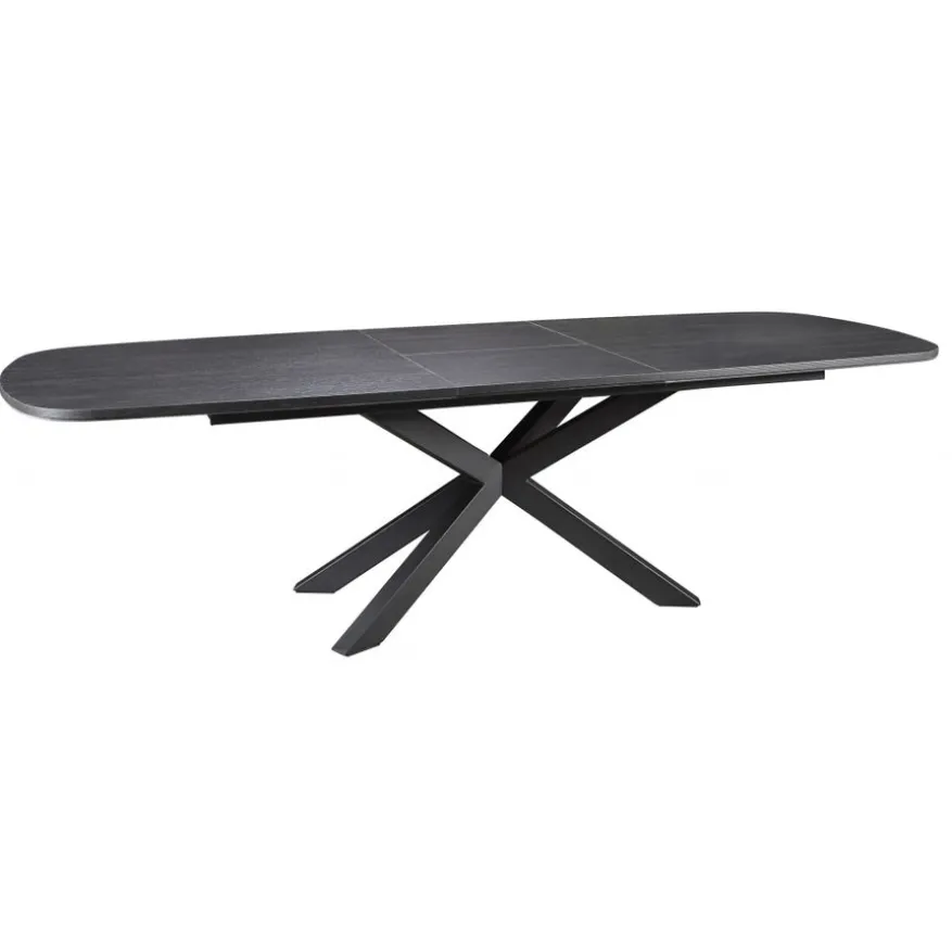 Uitschuifbare Eettafel Zwanenburg Zwart - 220/280x100