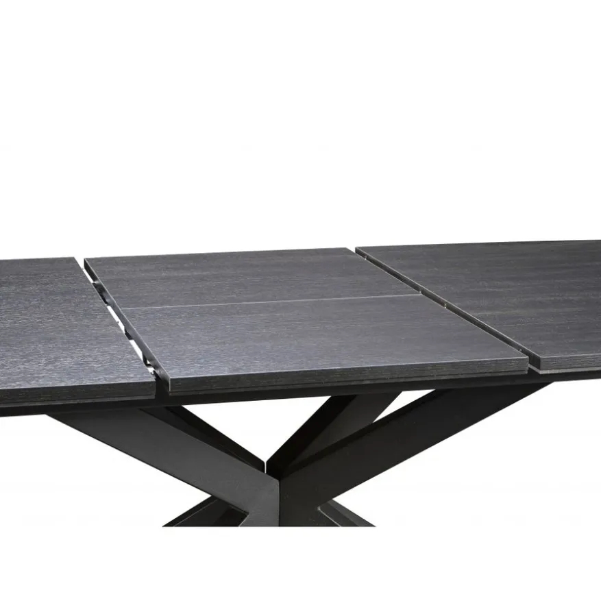 Uitschuifbare Eettafel Zwanenburg Zwart - 220/280x100
