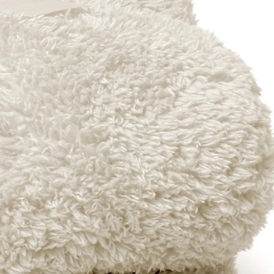 Unique Living Plaid Teddy Ivoor - 150x200 cm