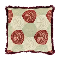 Unique Living Sierkussen Sem Bordeaux - 45x45 cm