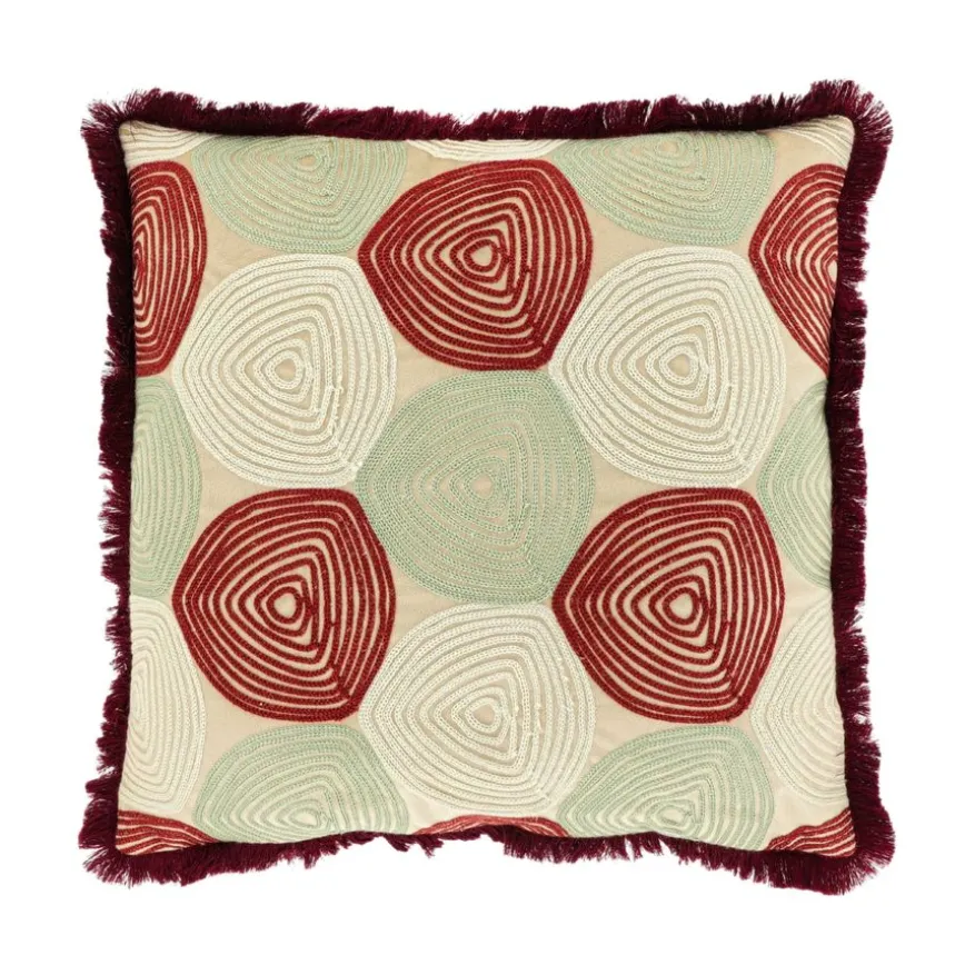Unique Living Sierkussen Sem Bordeaux - 45x45 cm