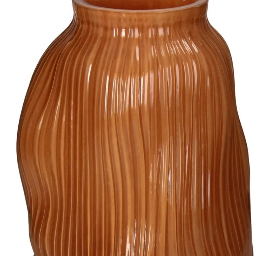 Vaas Cies Roestbruin - 24 cm hoog