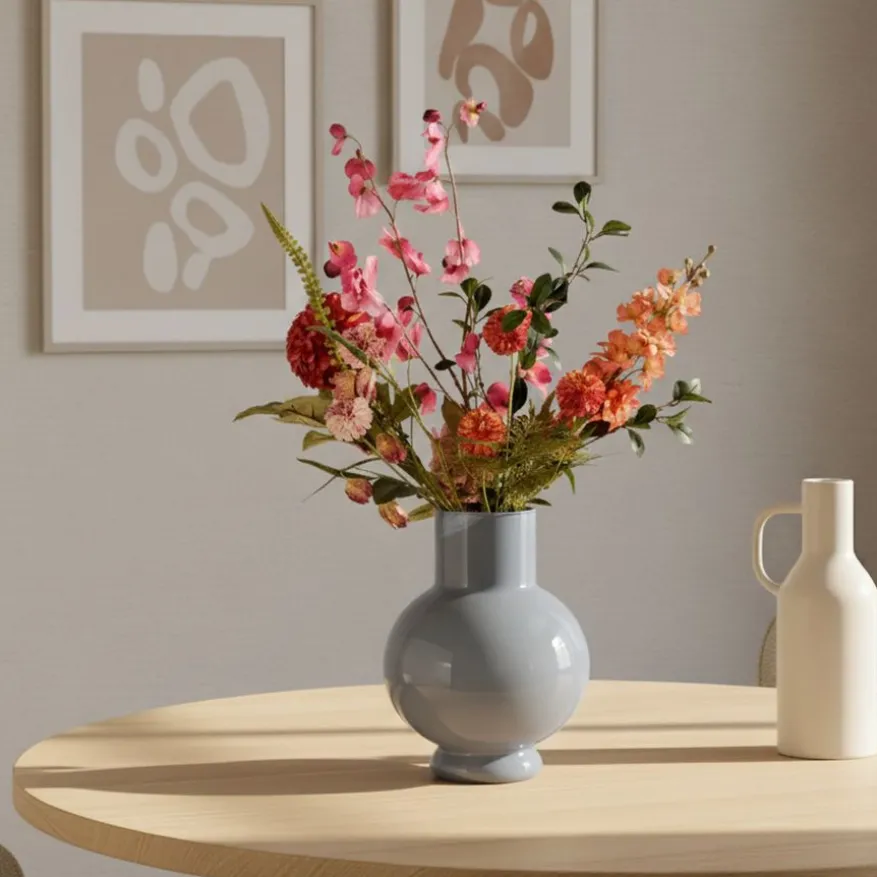 Vaas Deborah Grijs - 22 cm hoog