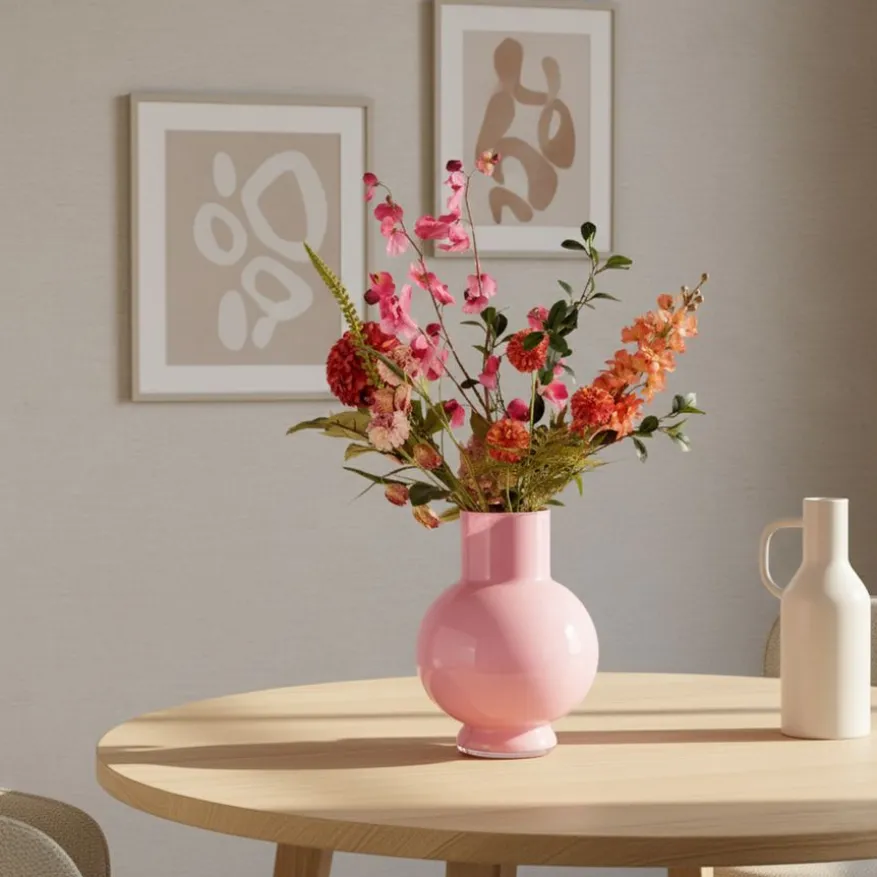 Vaas Deborah Roze - 22 cm hoog