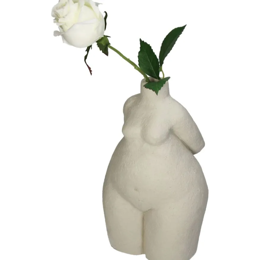 Vaas Manou Ivoor - 28 cm hoog