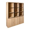 Vitrinekast Chester Naturel - 155x214x40 cm