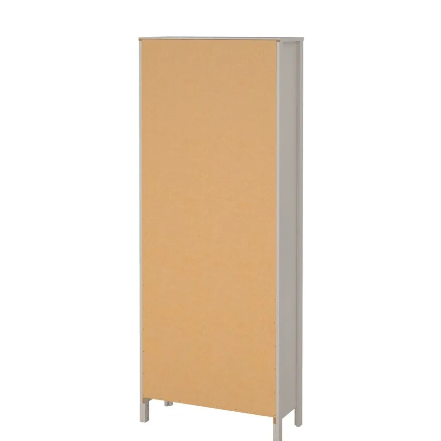 Vitrinekast Dallas Taupe - 79x199x33 cm