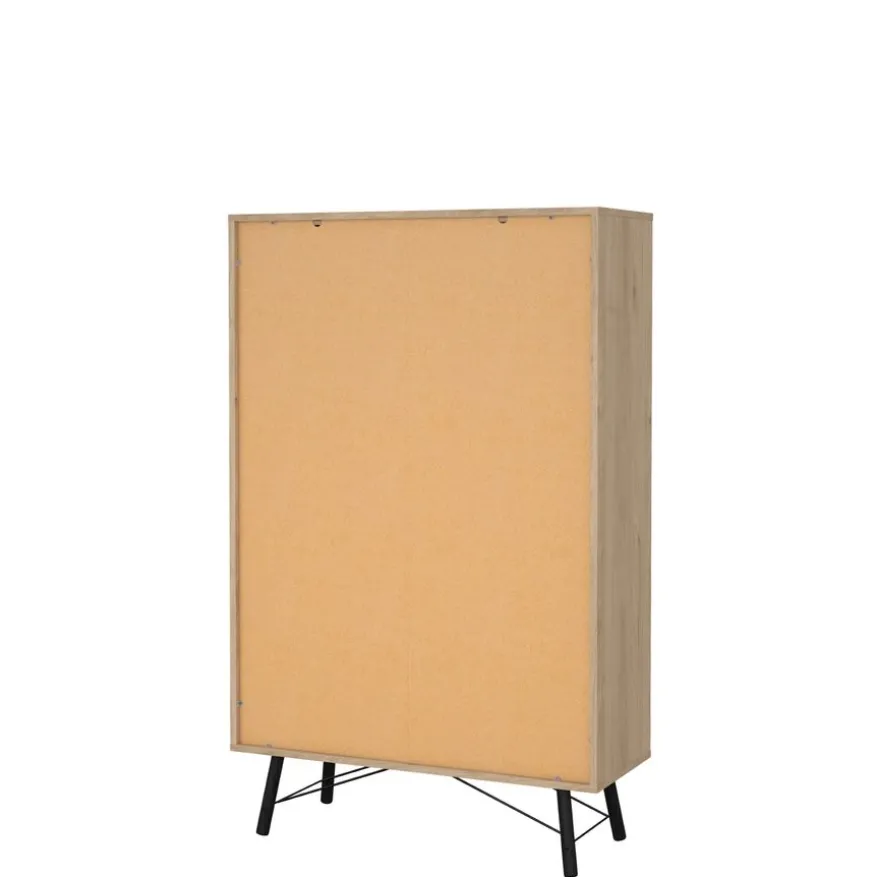 Vitrinekast Denver Eiken - 102x162x40 cm