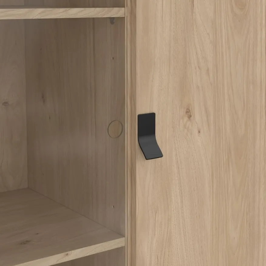 Vitrinekast Denver Eiken - 102x162x40 cm