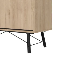 Vitrinekast Denver Eiken - 102x162x40 cm