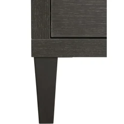 Vitrinekast Zwanenburg Zwart - 67x212x48 cm