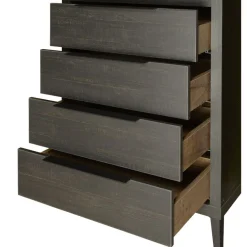 Vitrinekast Zwanenburg Zwart - 67x212x48 cm