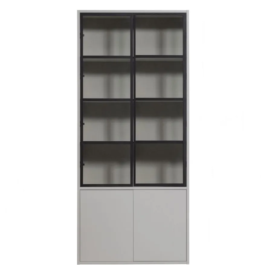 vtwonen Vitrinekast Basic Mist - 101x230x40 cm