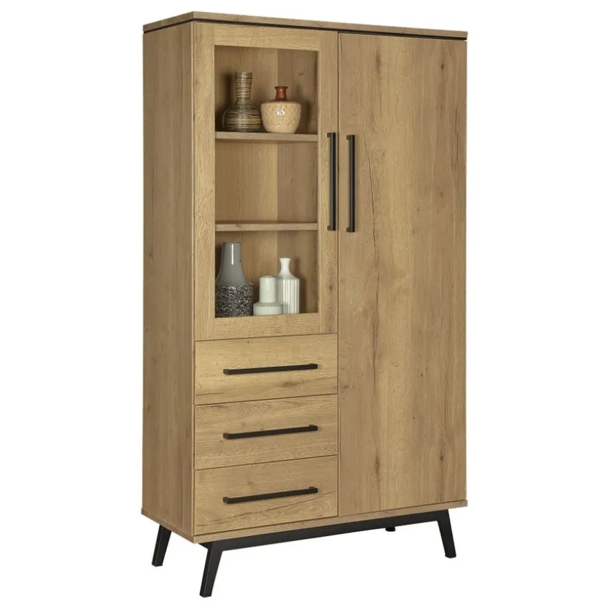 Wandkast Batenburg Naturel - 107x190x45 cm
