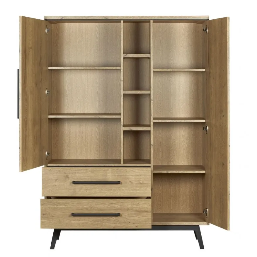 Wandkast Batenburg Naturel - 120x170x45 cm