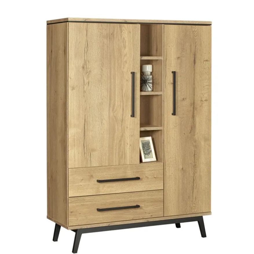 Wandkast Batenburg Naturel - 120x170x45 cm