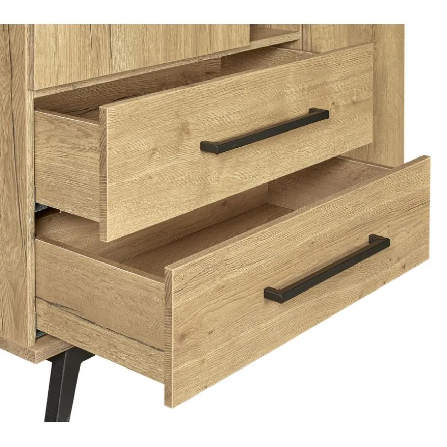 Wandkast Batenburg Naturel - 120x170x45 cm