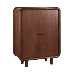Wandkast Boogie Donkerbruin - 90x120x43 cm