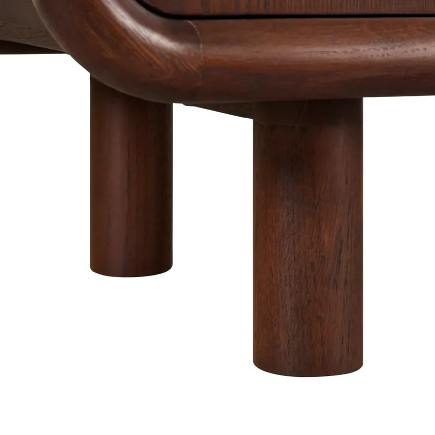 Wandkast Boogie Donkerbruin - 90x120x43 cm