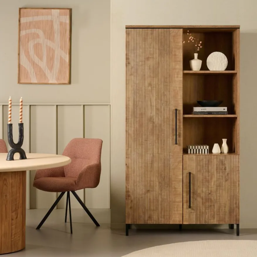 Wandkast Culemborg Naturel - 109x200x45 cm