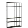 Wandkast Lennard Zwart - 120x195x35 cm