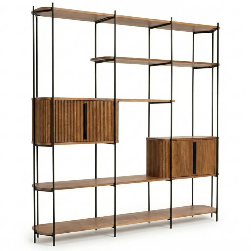 Wandkast Rego Bruin - 210x210x39 cm