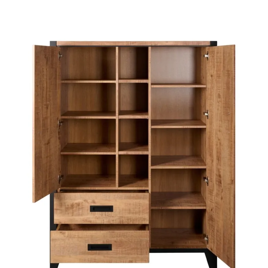 Wandkast Tilburg Naturel - 120x170x45 cm