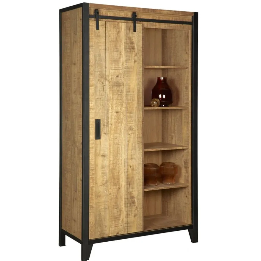 Wandkast Tilburg Naturel - 109x190x45 cm