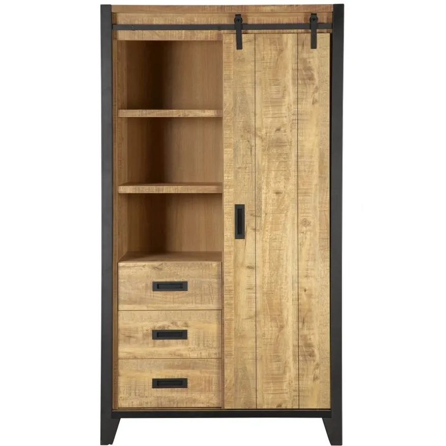 Wandkast Tilburg Naturel - 109x190x45 cm