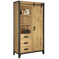 Wandkast Tilburg Naturel - 109x190x45 cm