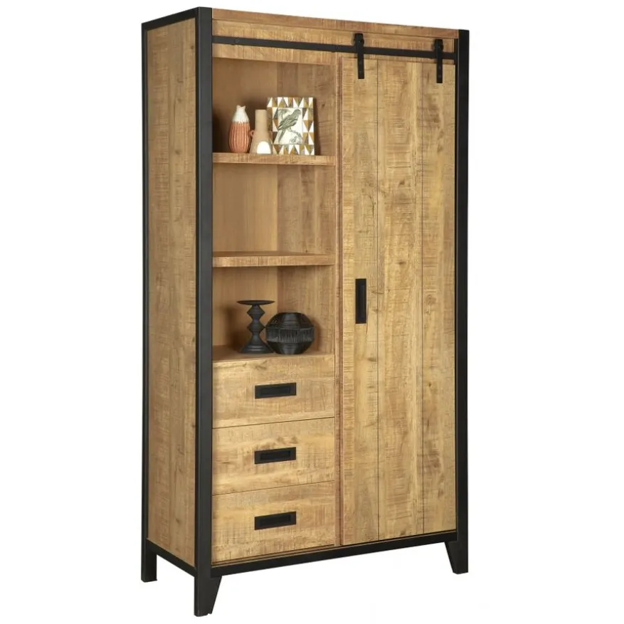 Wandkast Tilburg Naturel - 109x190x45 cm