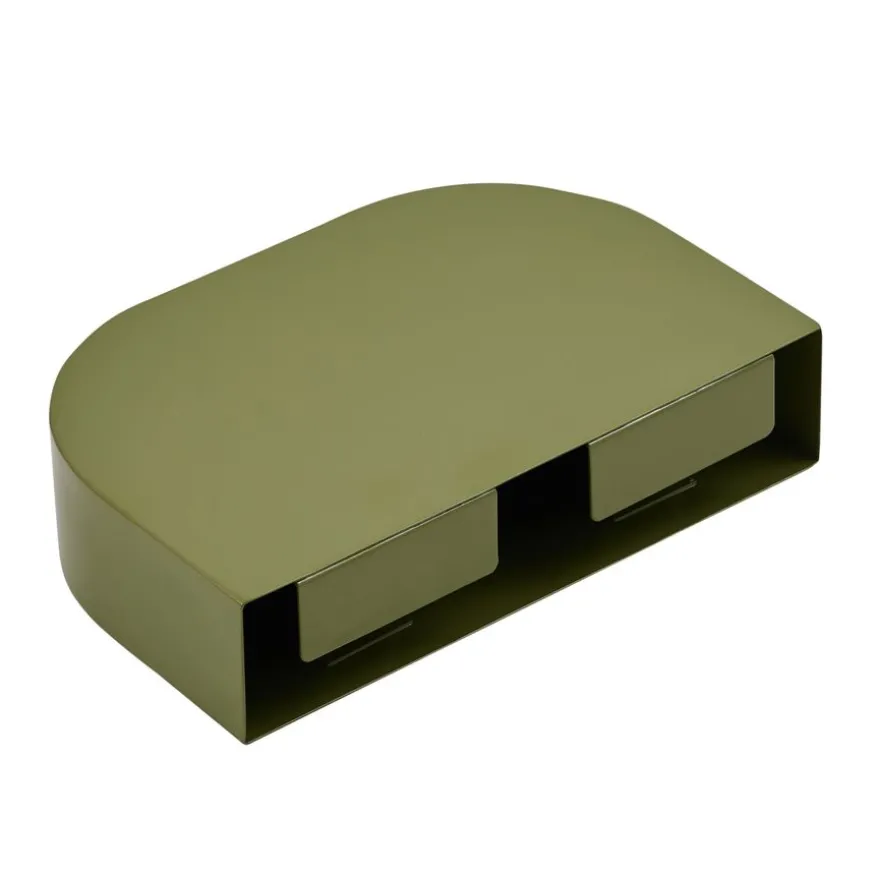 Wandplank Disk Groen - 30x20 cm