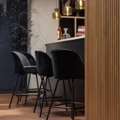 WOOOD Barkruk Vogue Zwart - 65 cm