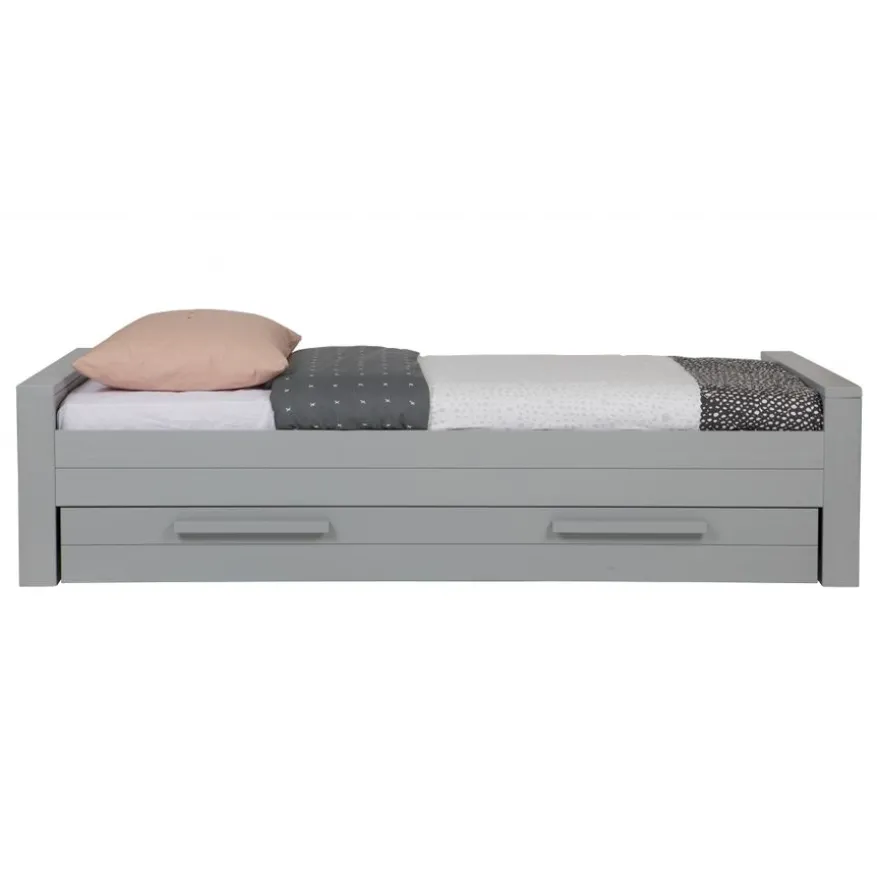 WOOOD Bed Dennis Grijs - 90x200 cm