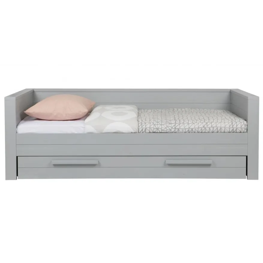 WOOOD Bedlade Dennis Grijs - 90x190 cm