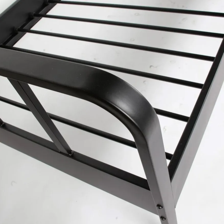 WOOOD Bed Mees Zwart - 90x200 cm