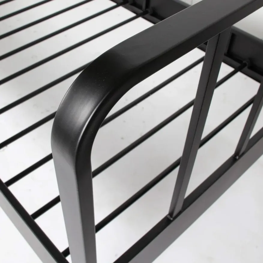WOOOD Bed Mees Zwart - 90x200 cm
