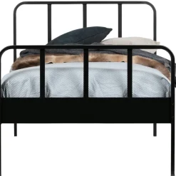 WOOOD Bed Mees Zwart - 90x200 cm