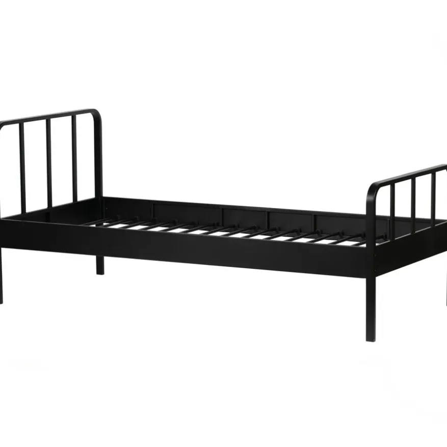 WOOOD Bed Mees Zwart - 90x200 cm