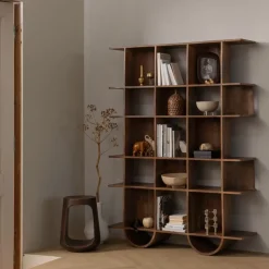 WOOOD Bijzettafel Bayo Walnoot - Ø 33 cm