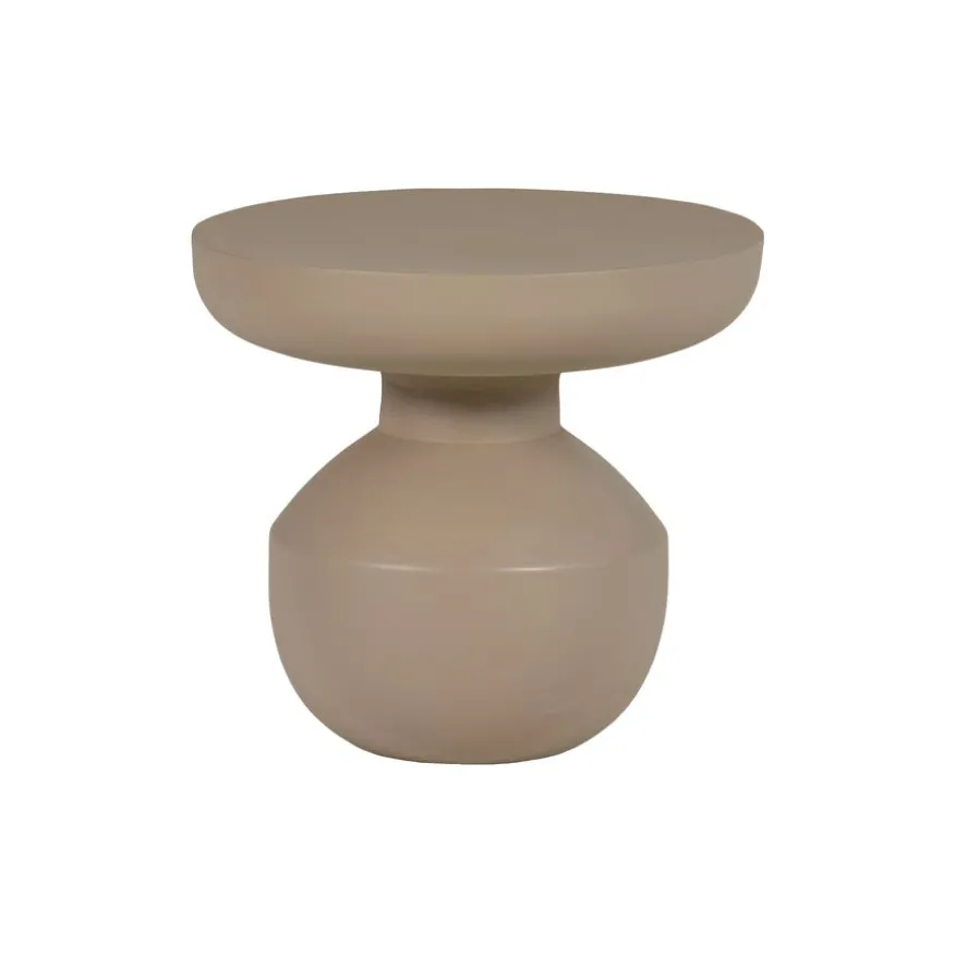 WOOOD Bijzettafel Bova Bruin - Ø 45 cm