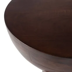 WOOOD Bijzettafel Emel Donkerbruin - Ø 46 cm