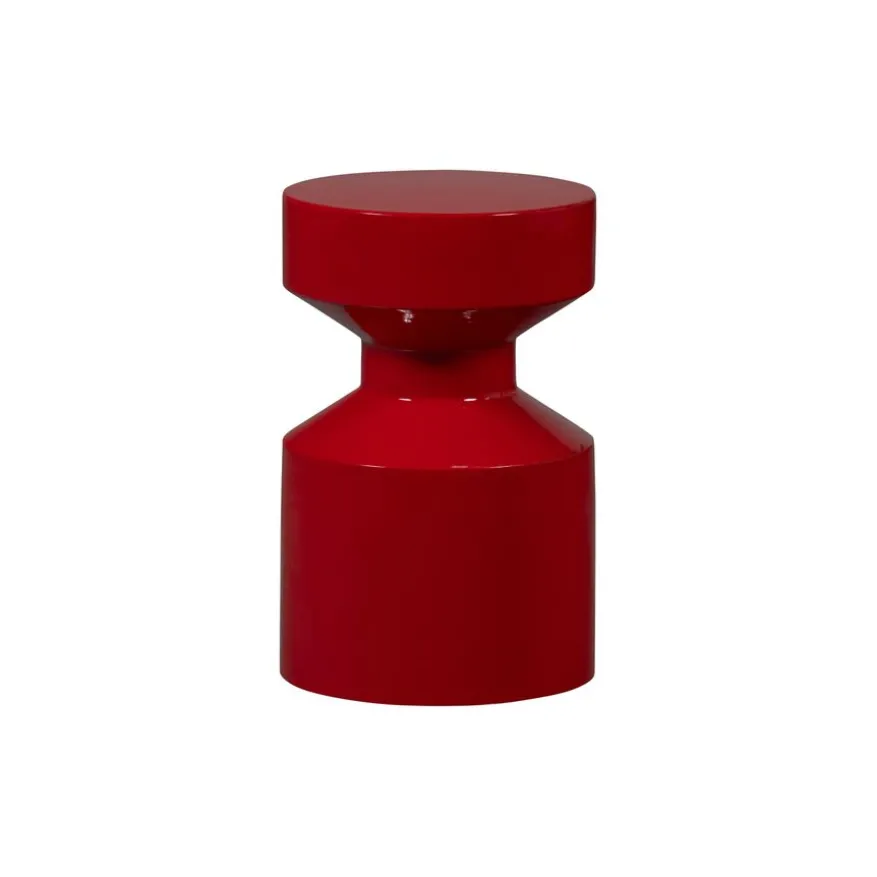 WOOOD Bijzettafel Ferry Rood - Ø 30 cm