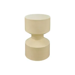 WOOOD Bijzettafel Hidde Geel - Ø 30 cm