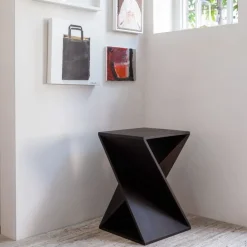 WOOOD Bijzettafel Ikem Donkerbruin - 41x41 cm