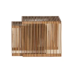 WOOOD Bijzettafel Jasmijn Bruin - set 2 stuks